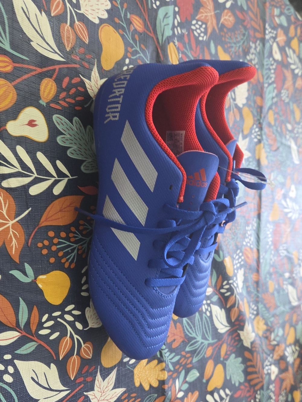 adidas Kids Blue & Red Soccer Sneakers